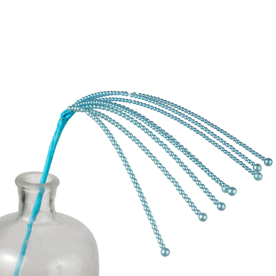 18" Pearl Bead Fountain Spray: Blue Item Number: 40056-BL
