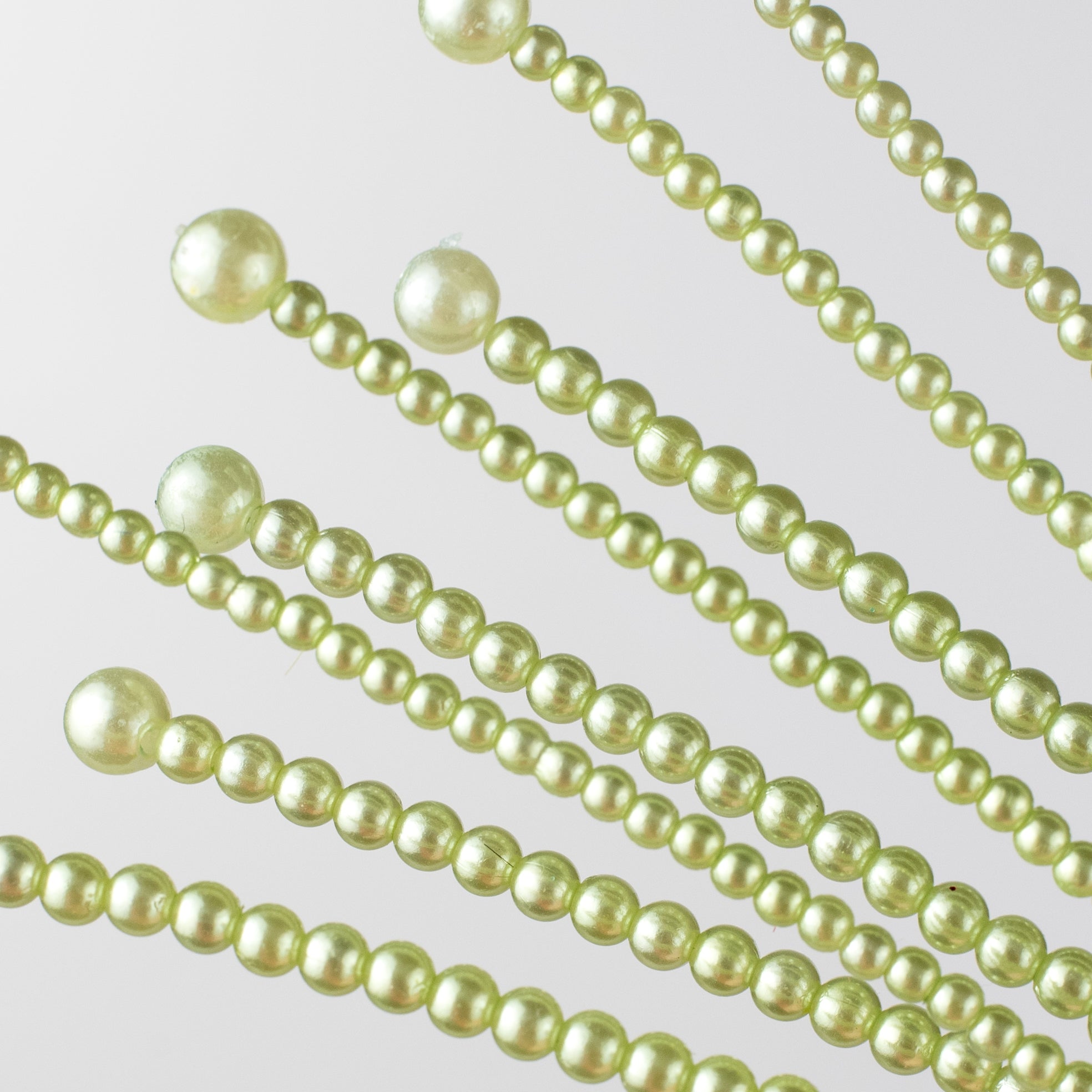 18" Pearl Bead Fountain Spray: Green Lifestyle Photo