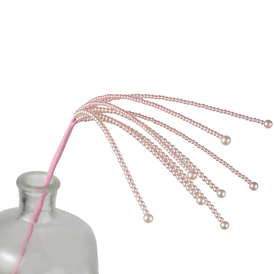 18" Pearl Bead Fountain Spray: Pink Item Number: 40056-PK