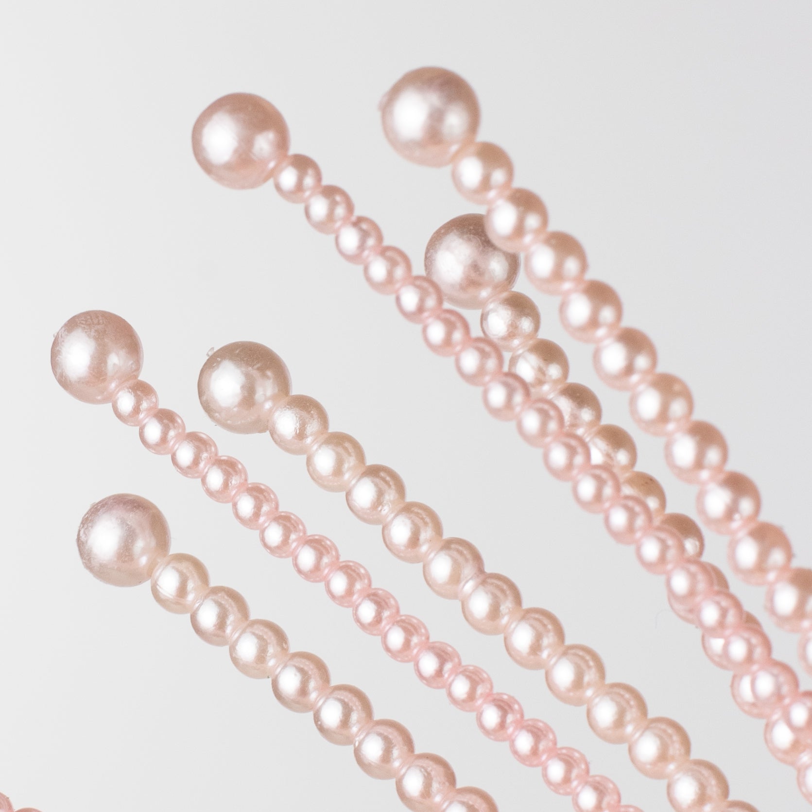 18" Pearl Bead Fountain Spray: Pink detail photo 5
