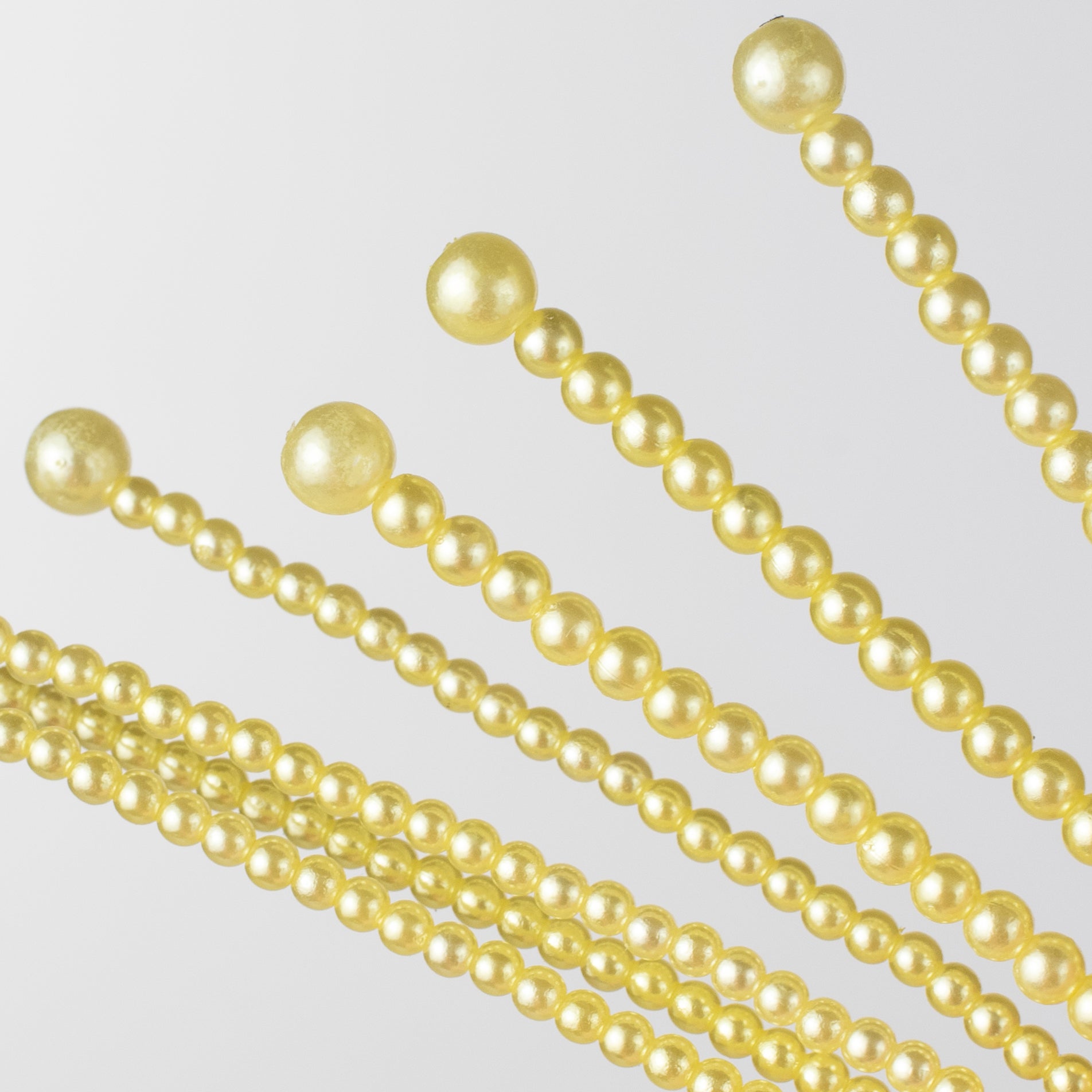 18" Pearl Bead Fountain Spray: Yellow Lifestyle Photo
