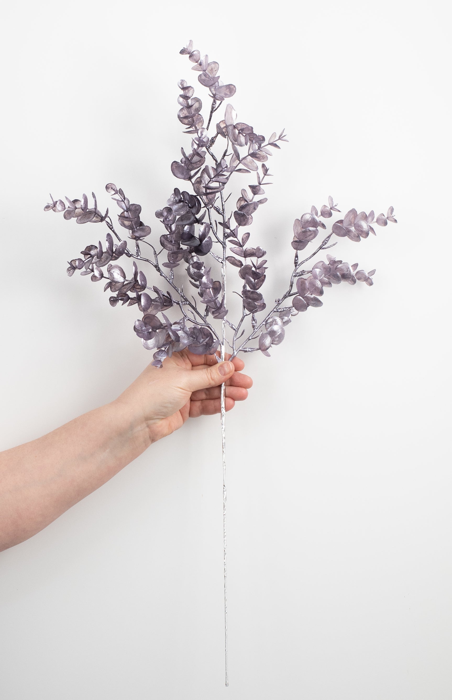 25" Pearl Eucalyptus Spray: Lavender detail photo 3