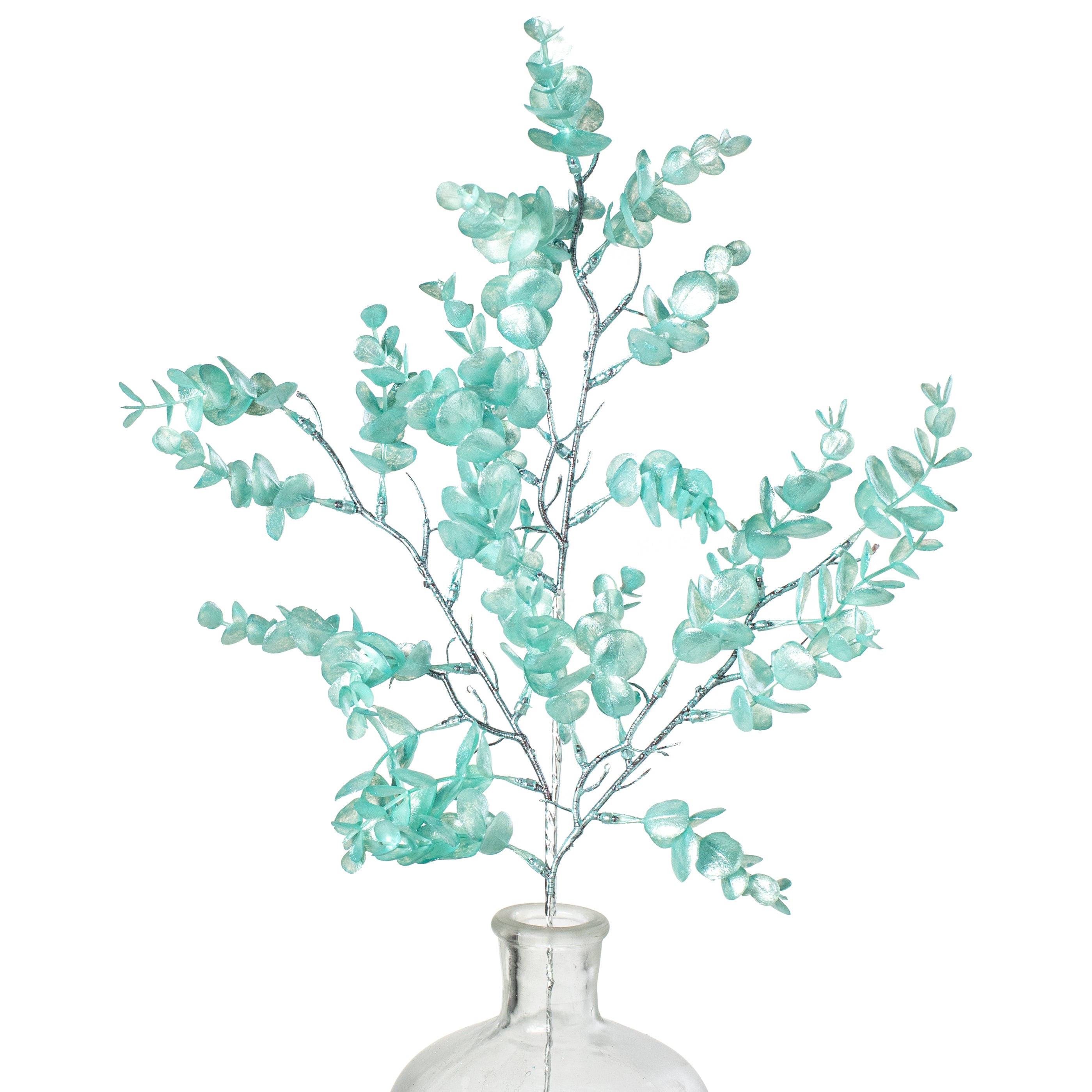 25" Pearl Eucalyptus Spray: Light Blue Item Number: MN032414