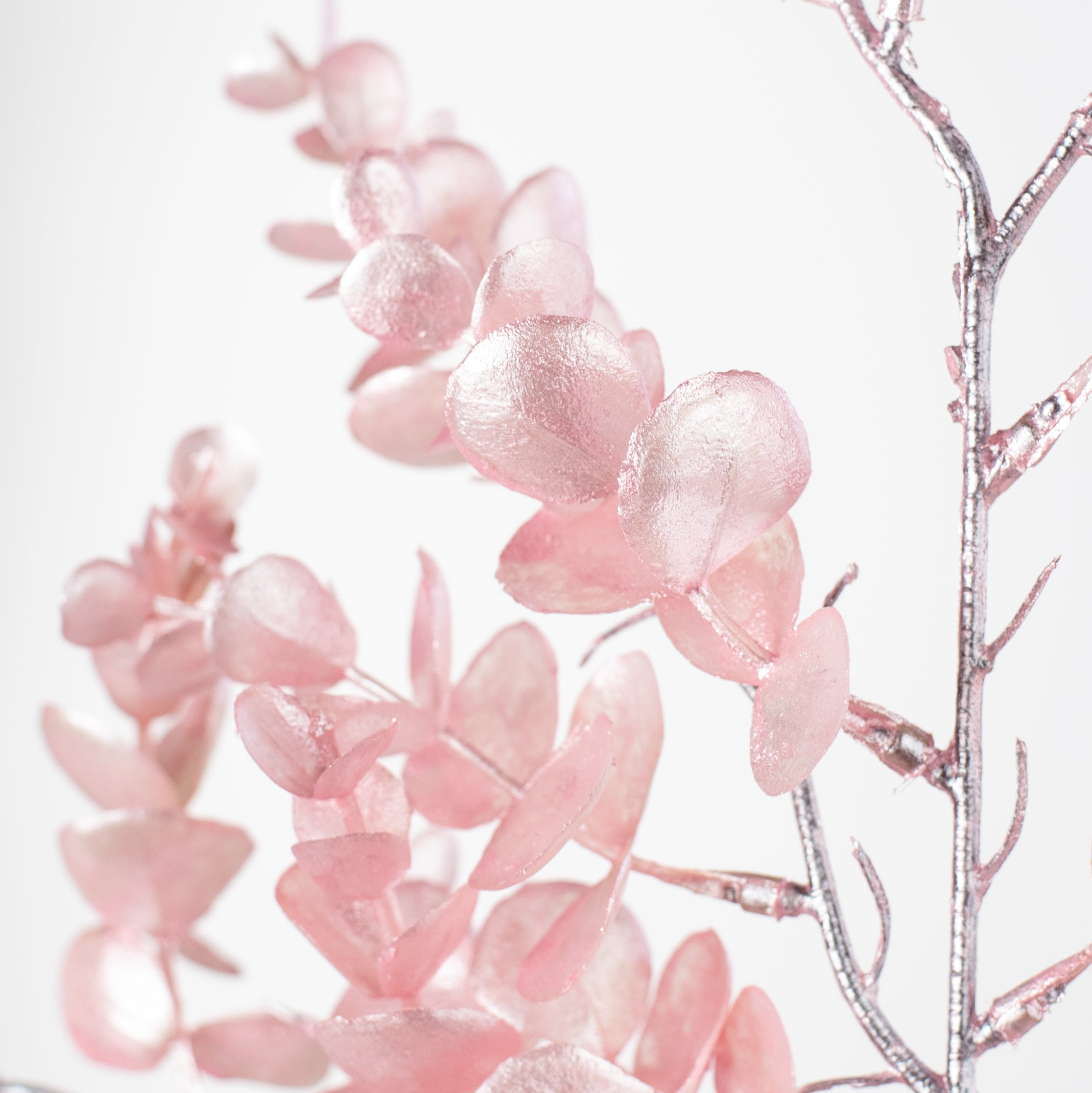 25" Pearl Eucalyptus Spray: Pink detail photo 4