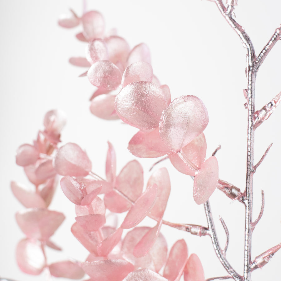25" Pearl Eucalyptus Spray: Pink detail photo 4