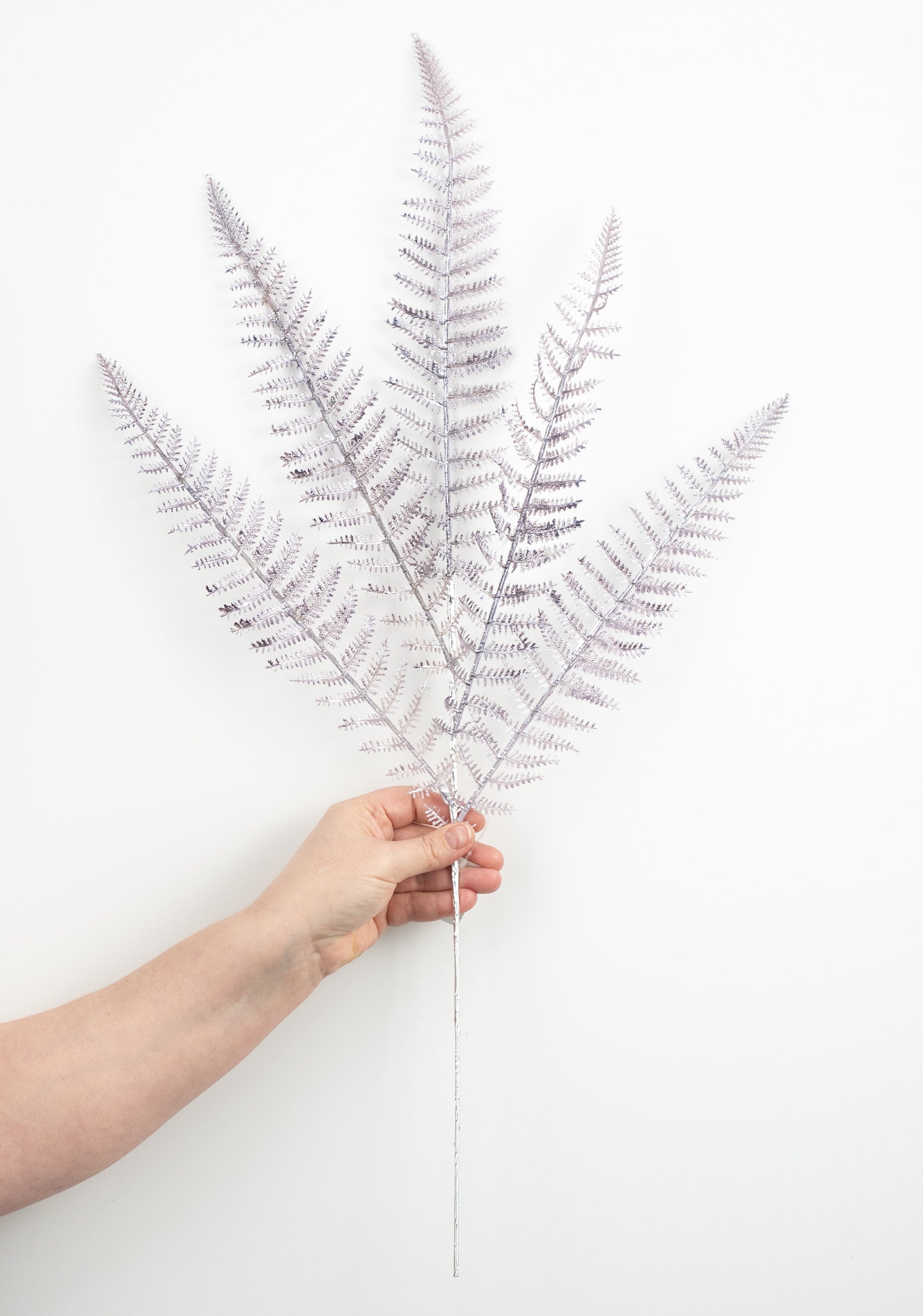 28" Pearl Fern Spray: Lavender detail photo 3