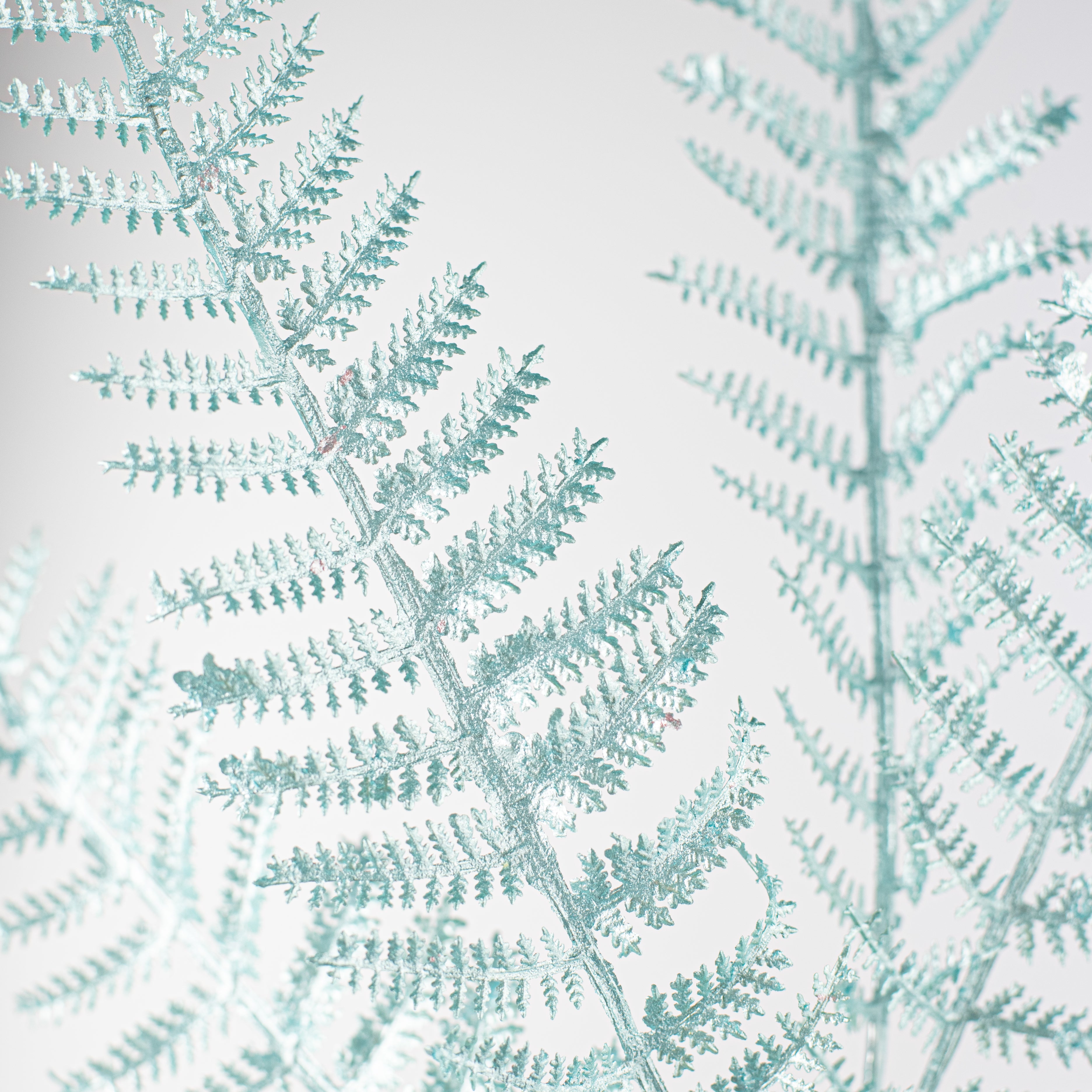 28" Pearl Fern Spray: Light Blue Lifestyle Photo