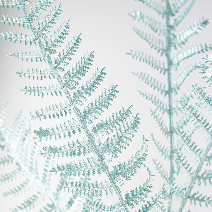 28" Pearl Fern Spray: Light Blue Lifestyle Photo