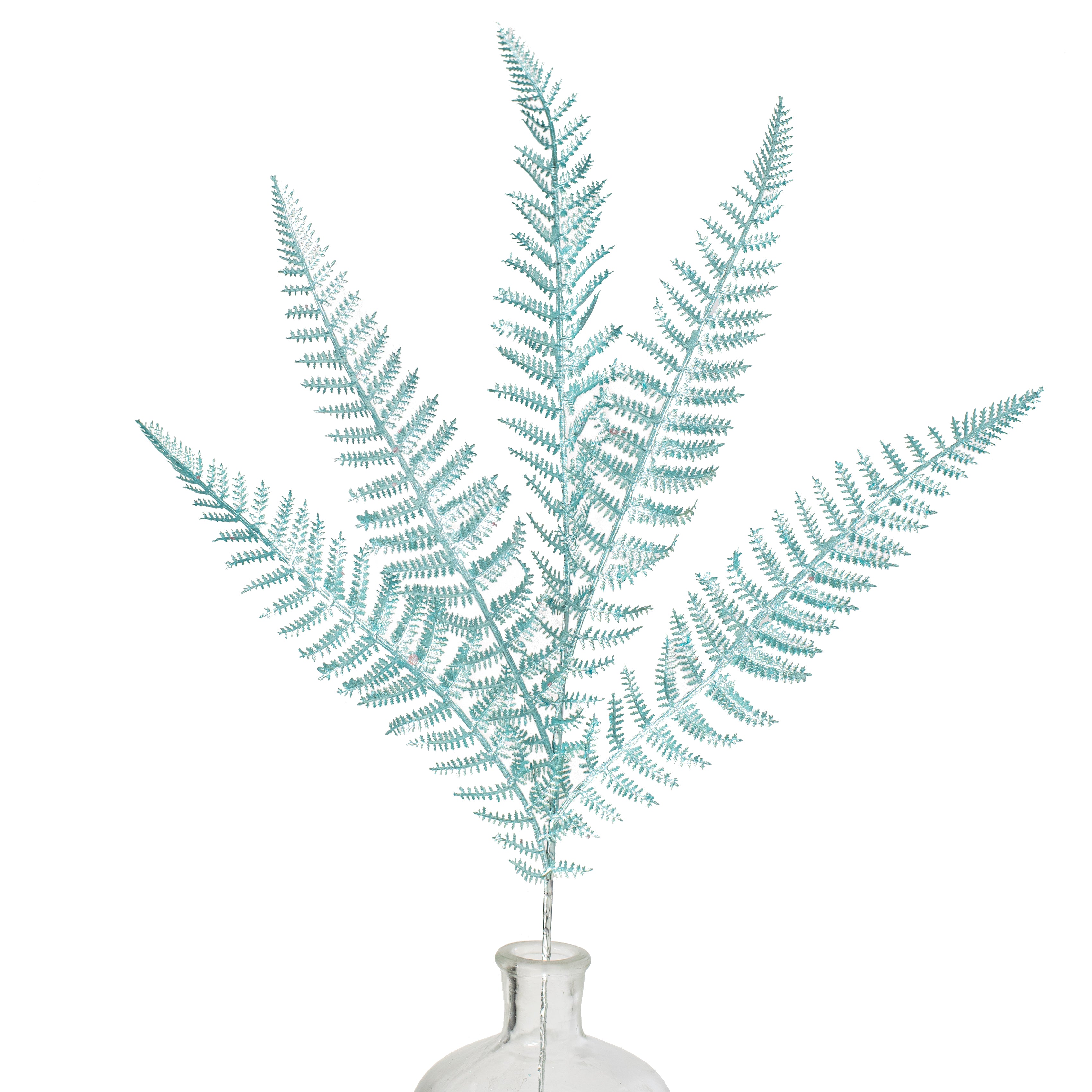 28" Pearl Fern Spray: Light Blue Item Number: MN032314