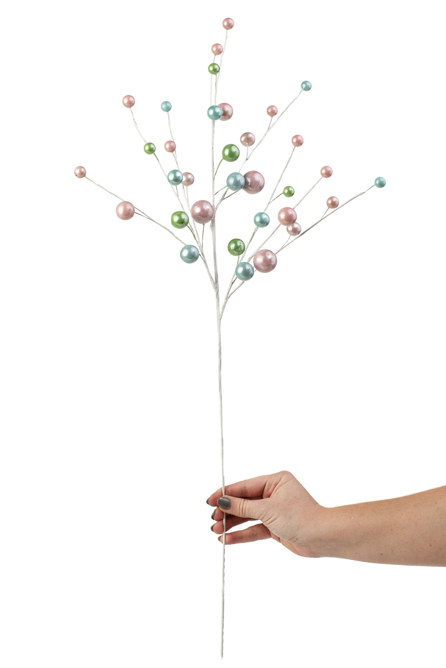 25" Pearl Metallic Ball Spray: Pink, Lime, Turquoise detail photo 3