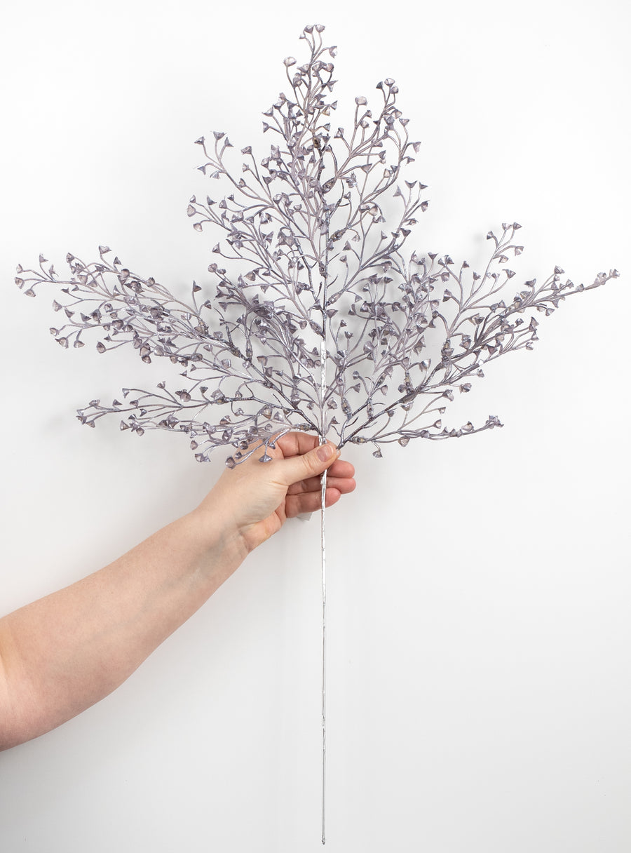 28" Pearl Mini Flower Spray: Lavender detail photo 3