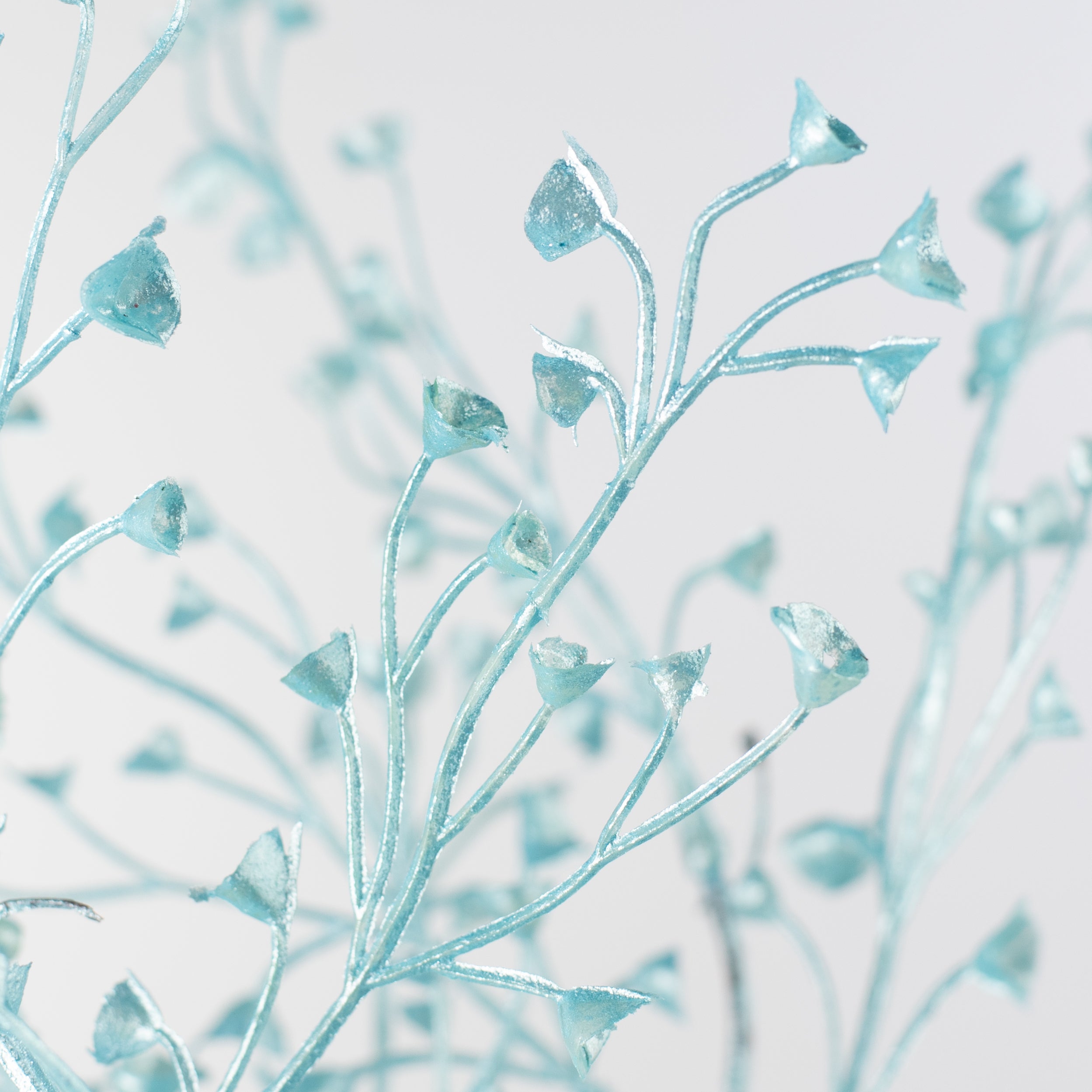 28" Pearl Mini Flower Spray: Light Blue Lifestyle Photo