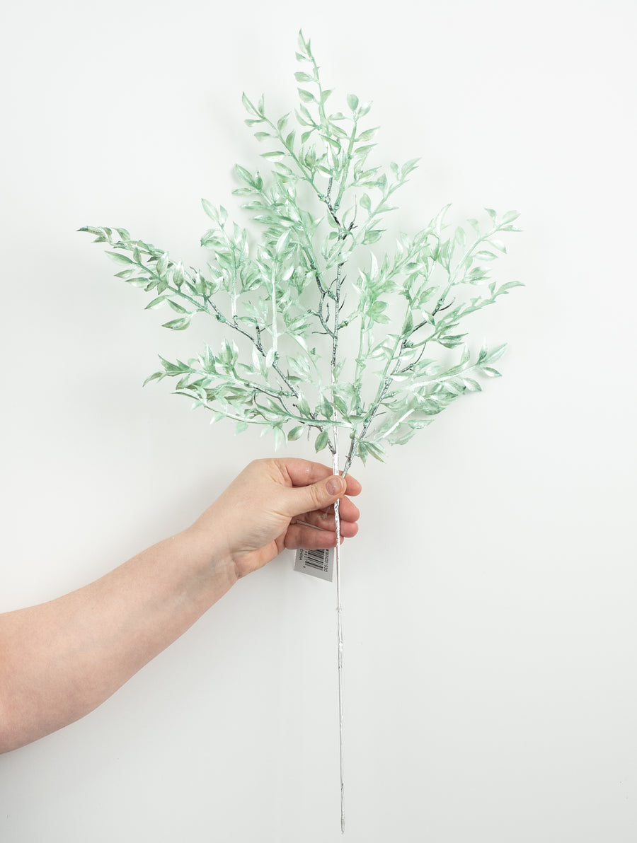25" Pearl Ruscus Spray: Mint detail photo 3