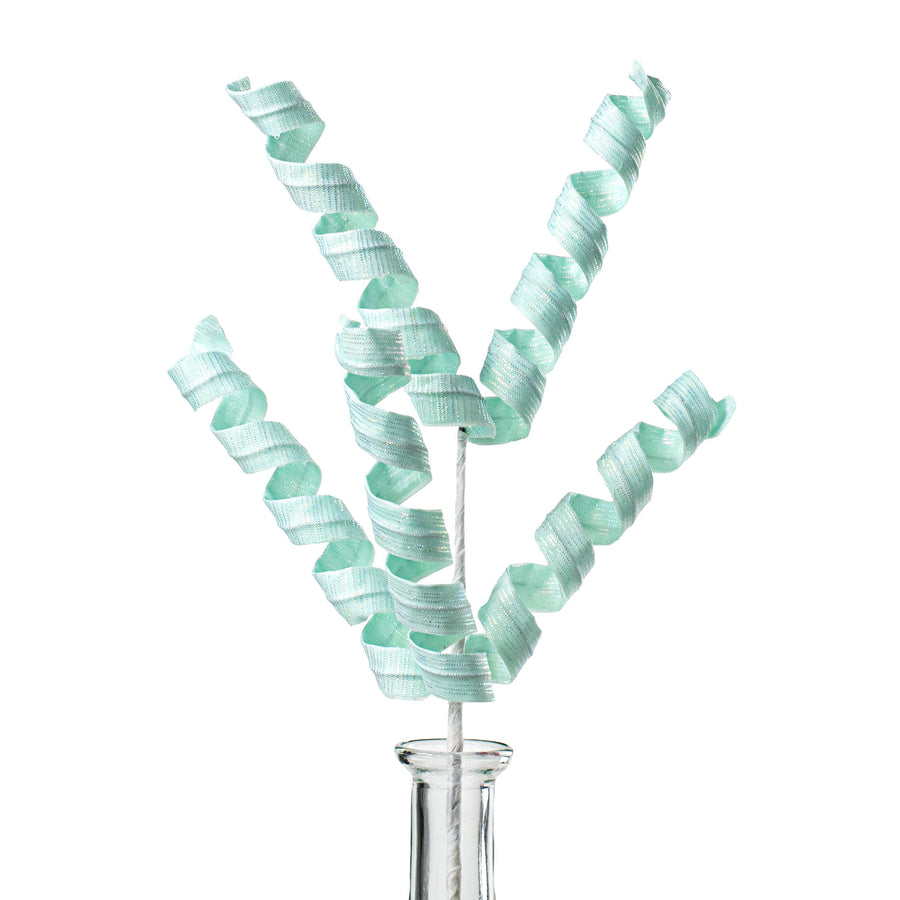 16" Pearlescent Pastel Curly Pick: Iridescent Mint Item Number: 63000MINT