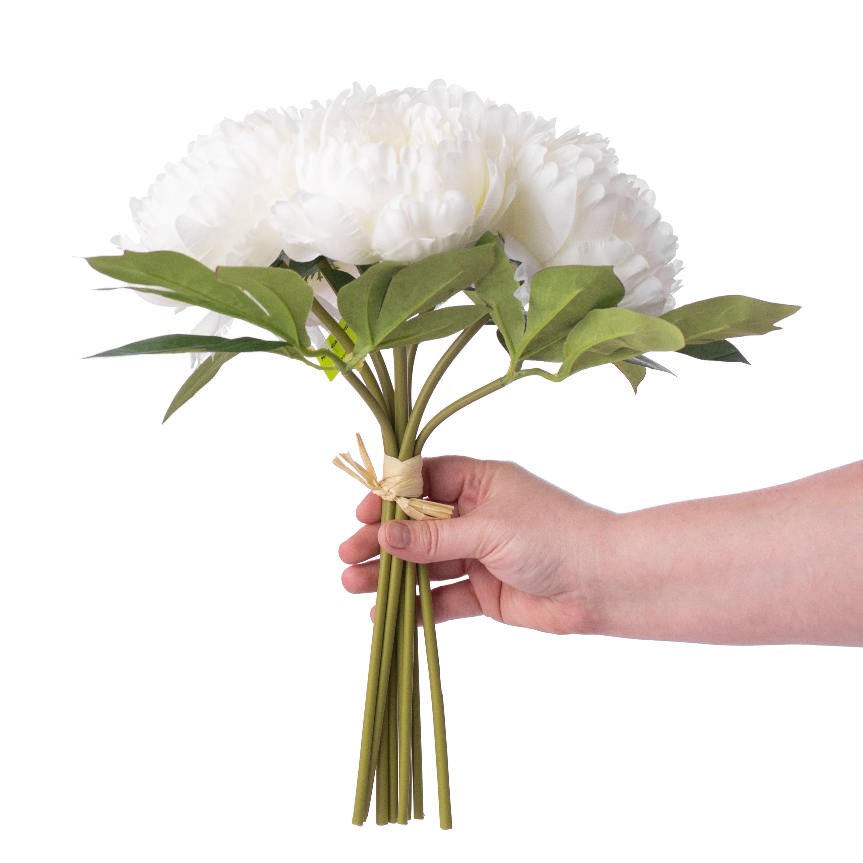 15" Peony Bouquet: Cream (5) Lifestyle Photo