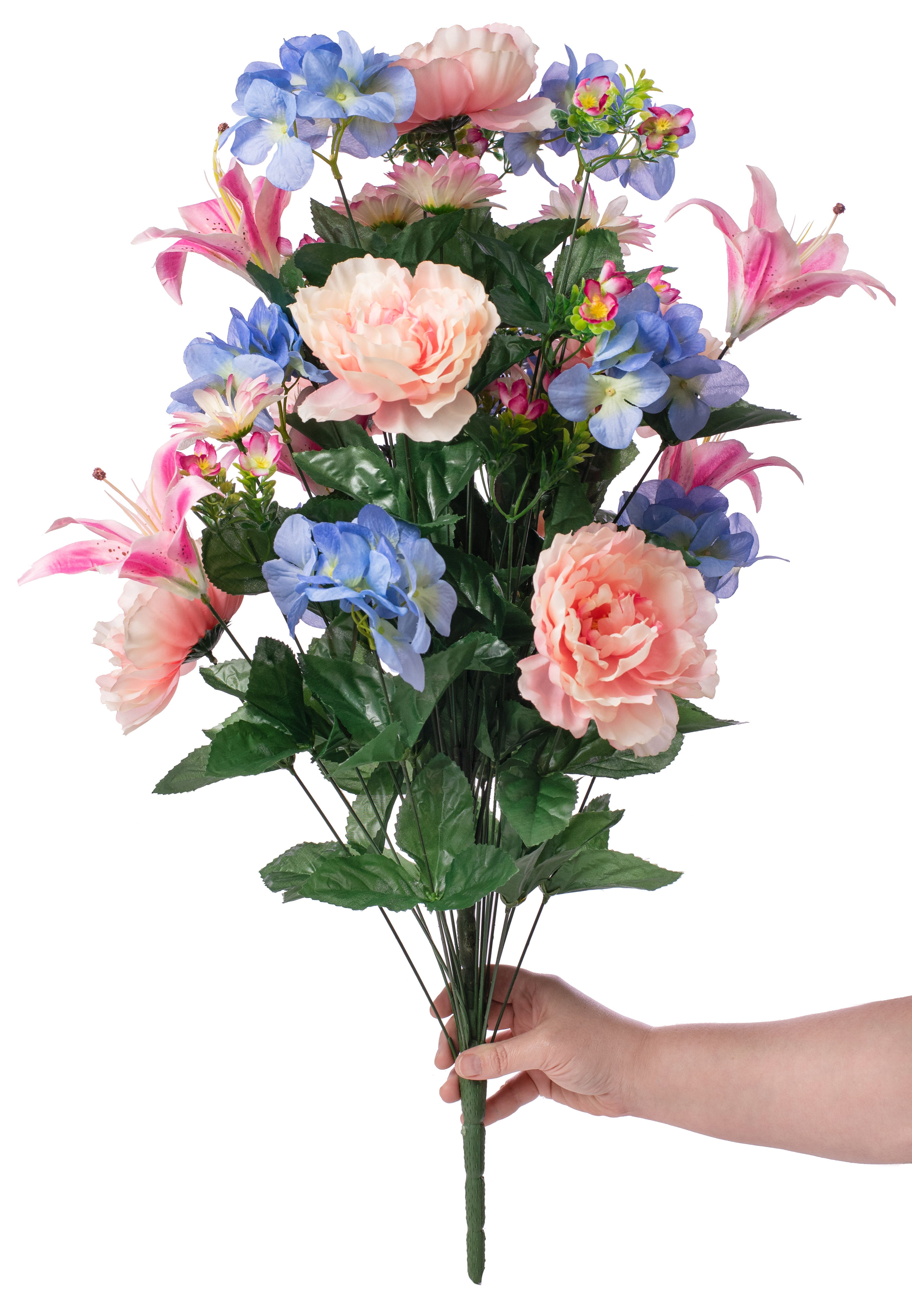 31" Peony Hydrangea Lily Bush Lifestyle Photo