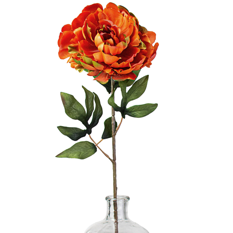 30" Peony Stem: Rust Orange Item Number: 56738RUST