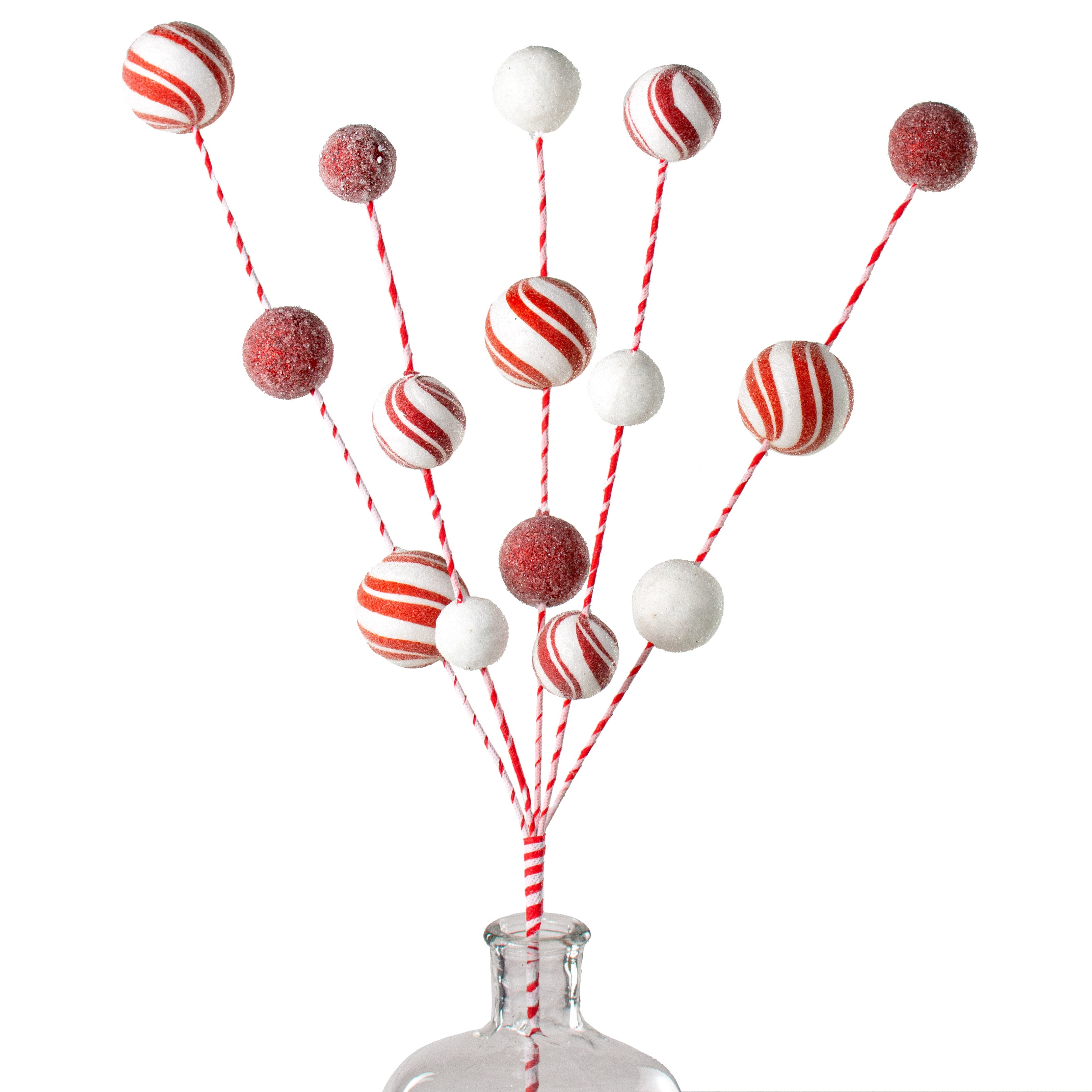 32" Peppermint Ball Spray Item Number: 85293RDWT