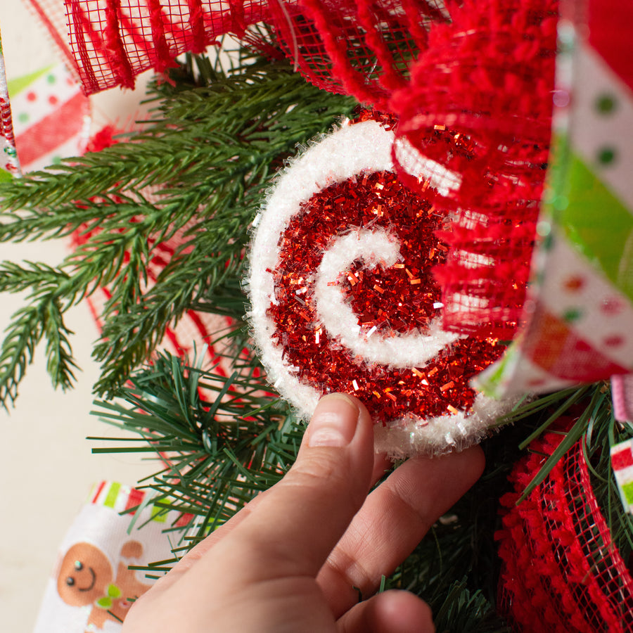 3" Peppermint Candy Ornaments: Red & White (Set of 12) detail photo 5