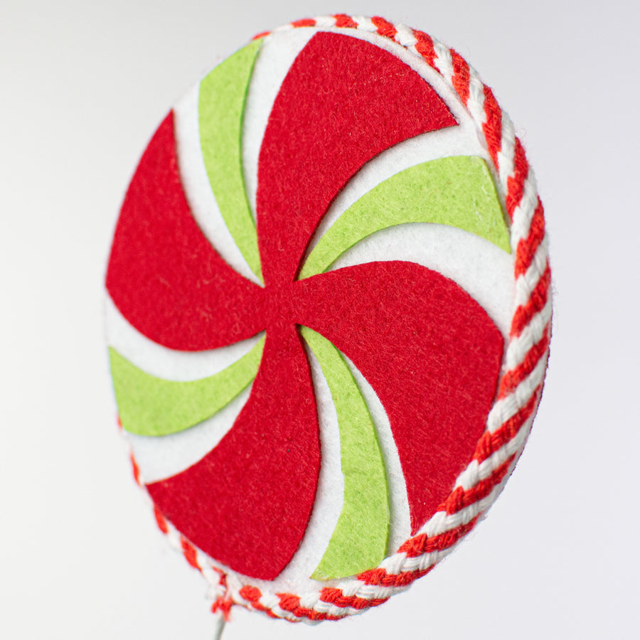 31" Peppermint Candy Spray: Red, White, Lime Lifestyle Photo