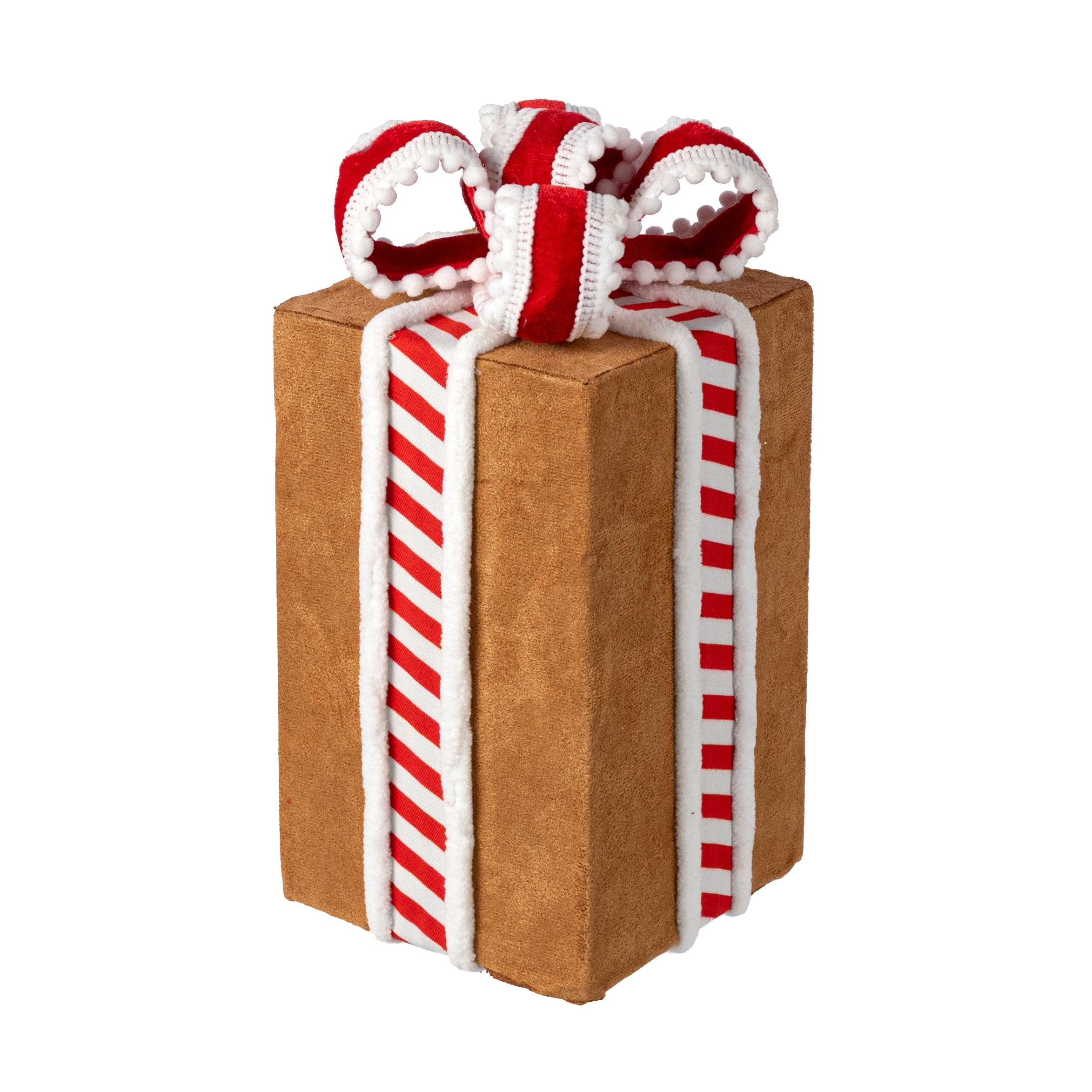 9" Peppermint Gingerbread Gift Box Decor: Large Item Number: 86694RDWTBN