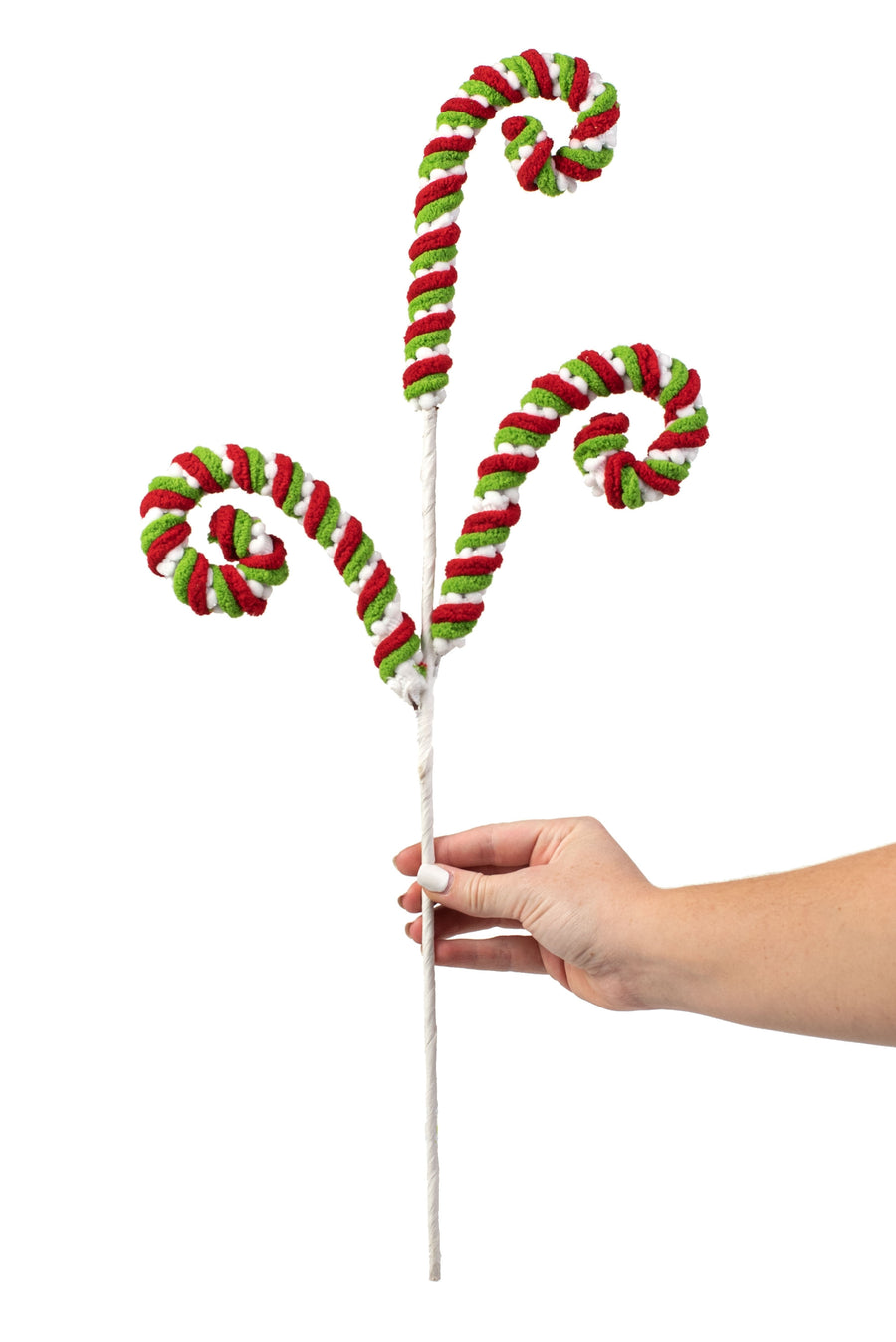 22" Peppermint Spiral Twirl Spray detail photo 3