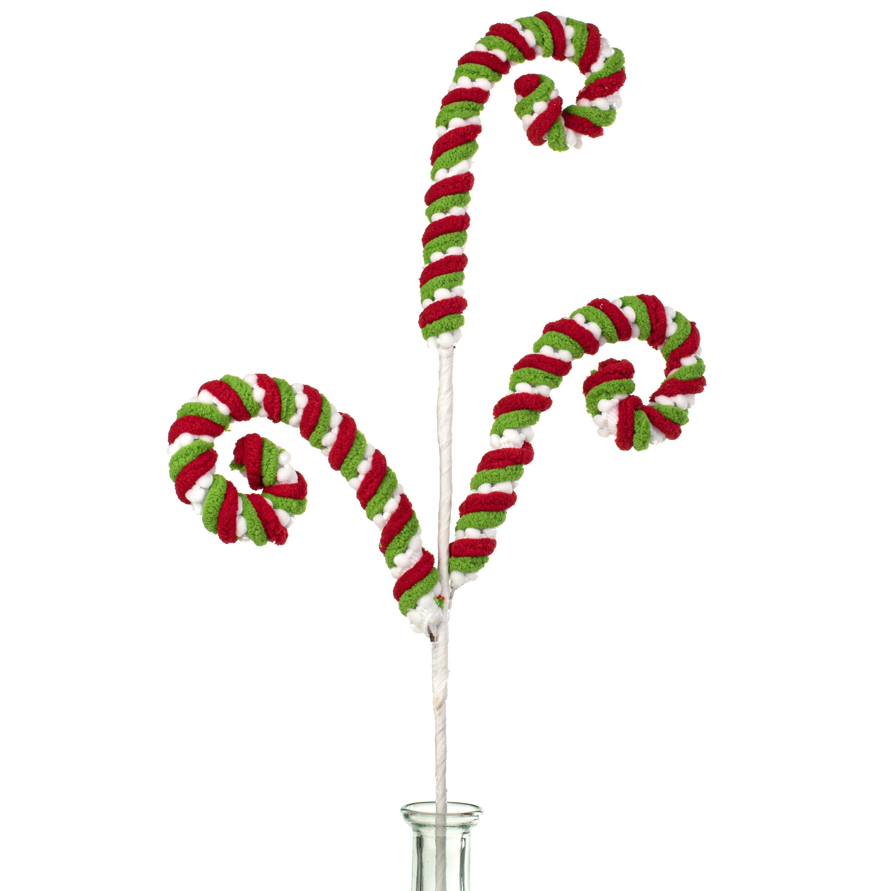 22" Peppermint Spiral Twirl Spray Item Number: 84606RWG