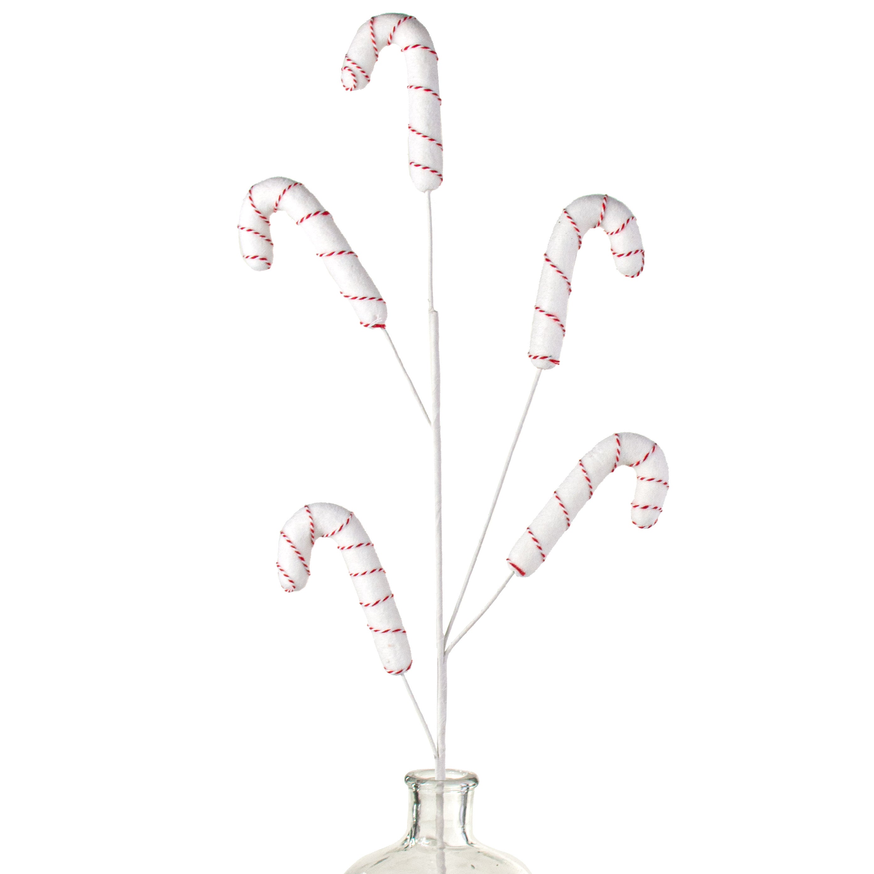 32" Peppermint Striped Candy Cane Spray Item Number: 134186