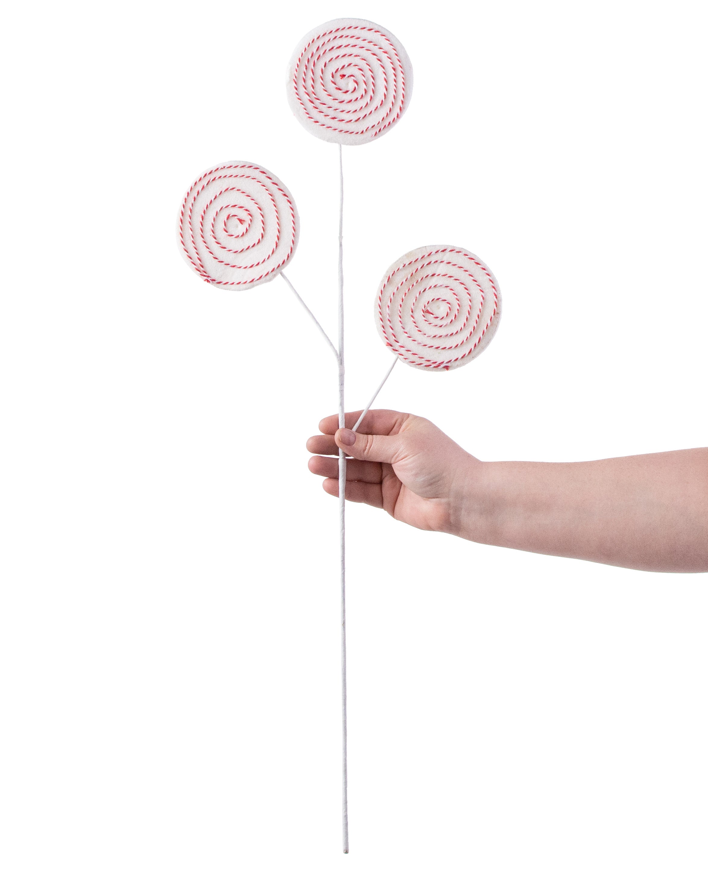 26" Peppermint Striped Lollipop Spray detail photo 3