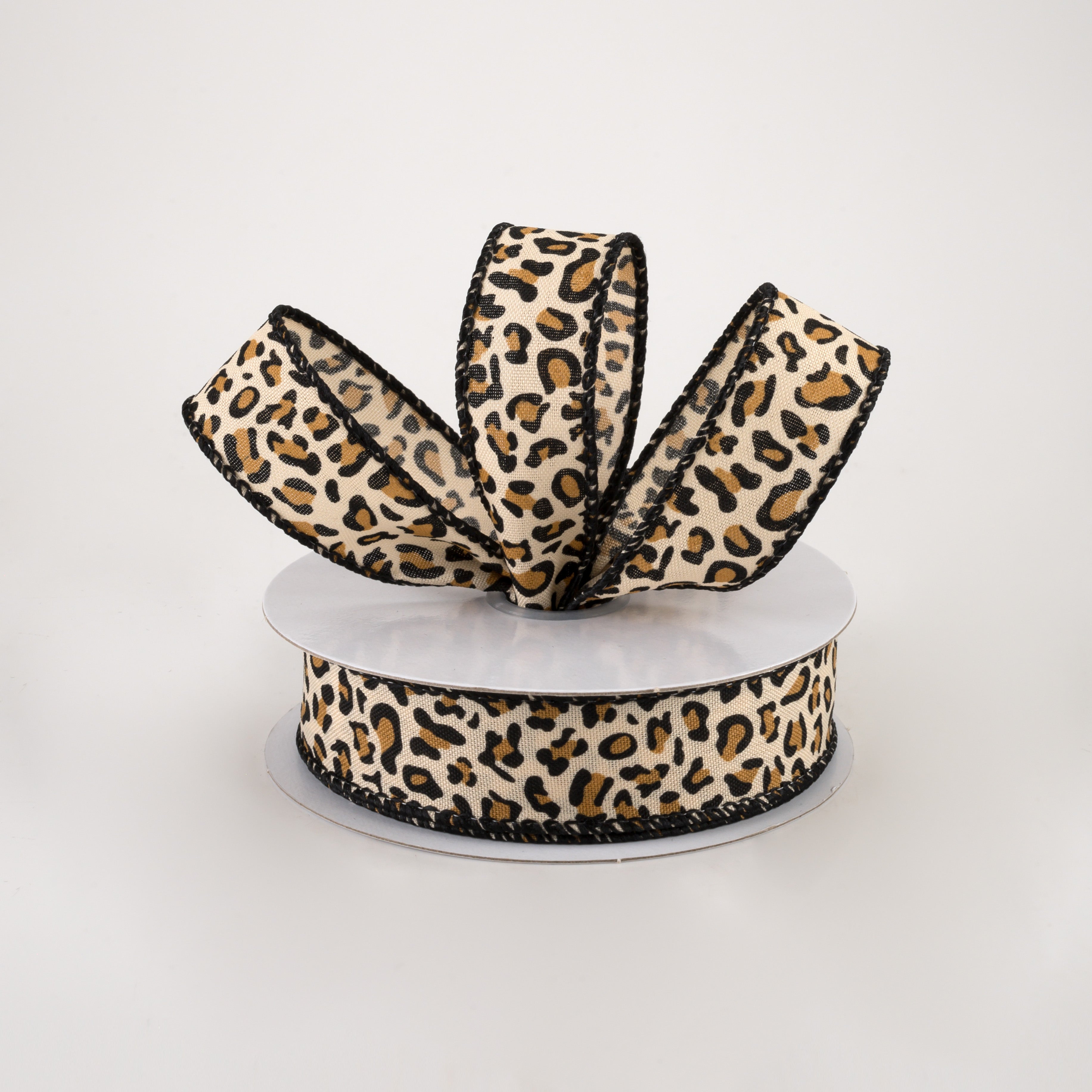 7/8" Petite Cheetah Print Satin Ribbon (10 Yards) Lifestyle Photo