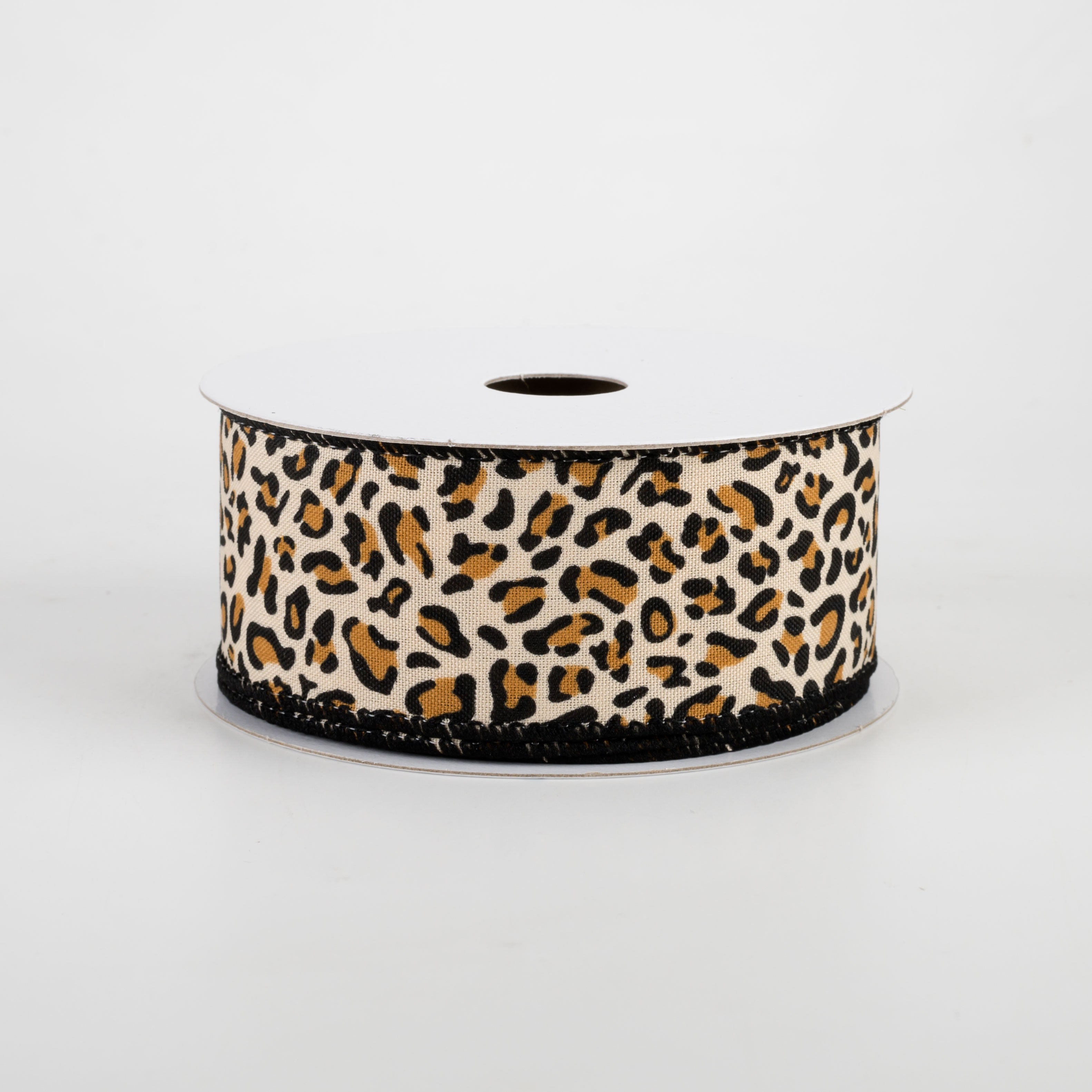1.5" Petite Cheetah Print Satin Ribbon (10 Yards)