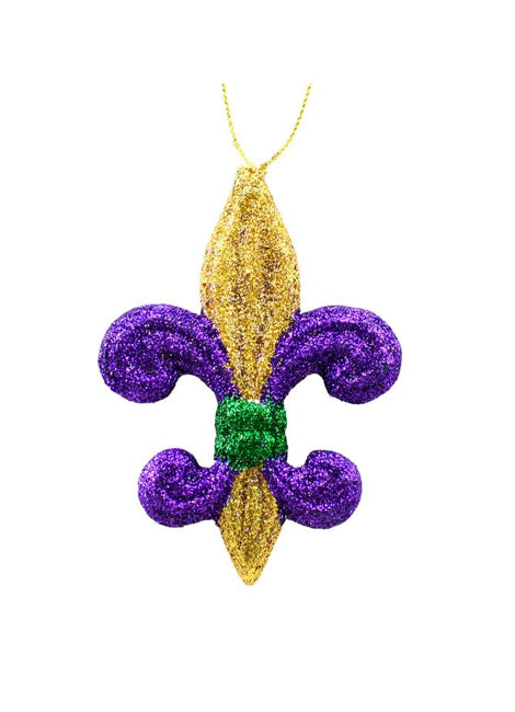4" PGG Glitter Fleur de Lis Ornament Item Number: MZ166352
