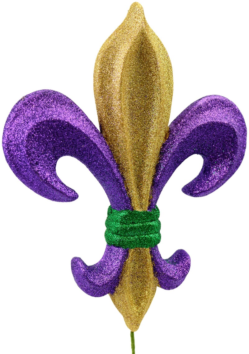 PGG Glitter Fleur de Lis Pick: 10" detail photo 3
