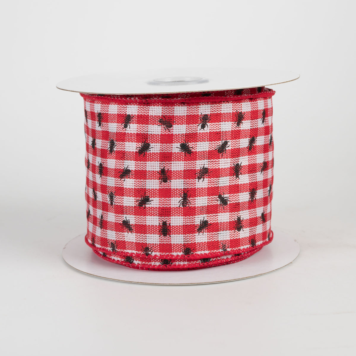 2.5" Picnic Ants Gingham Ribbon (10 Yards)
