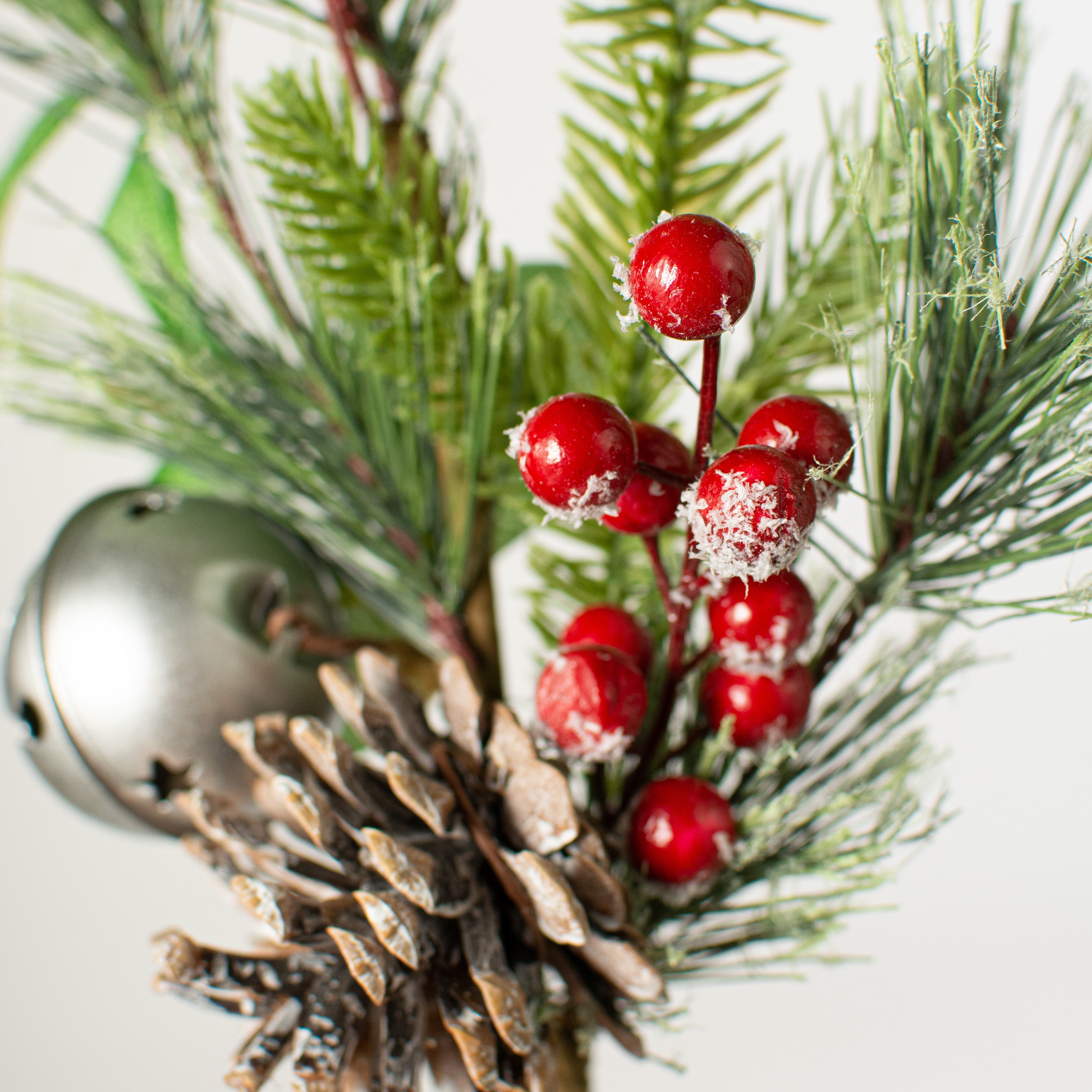 14" Pine Berry Bell Spray Lifestyle Photo