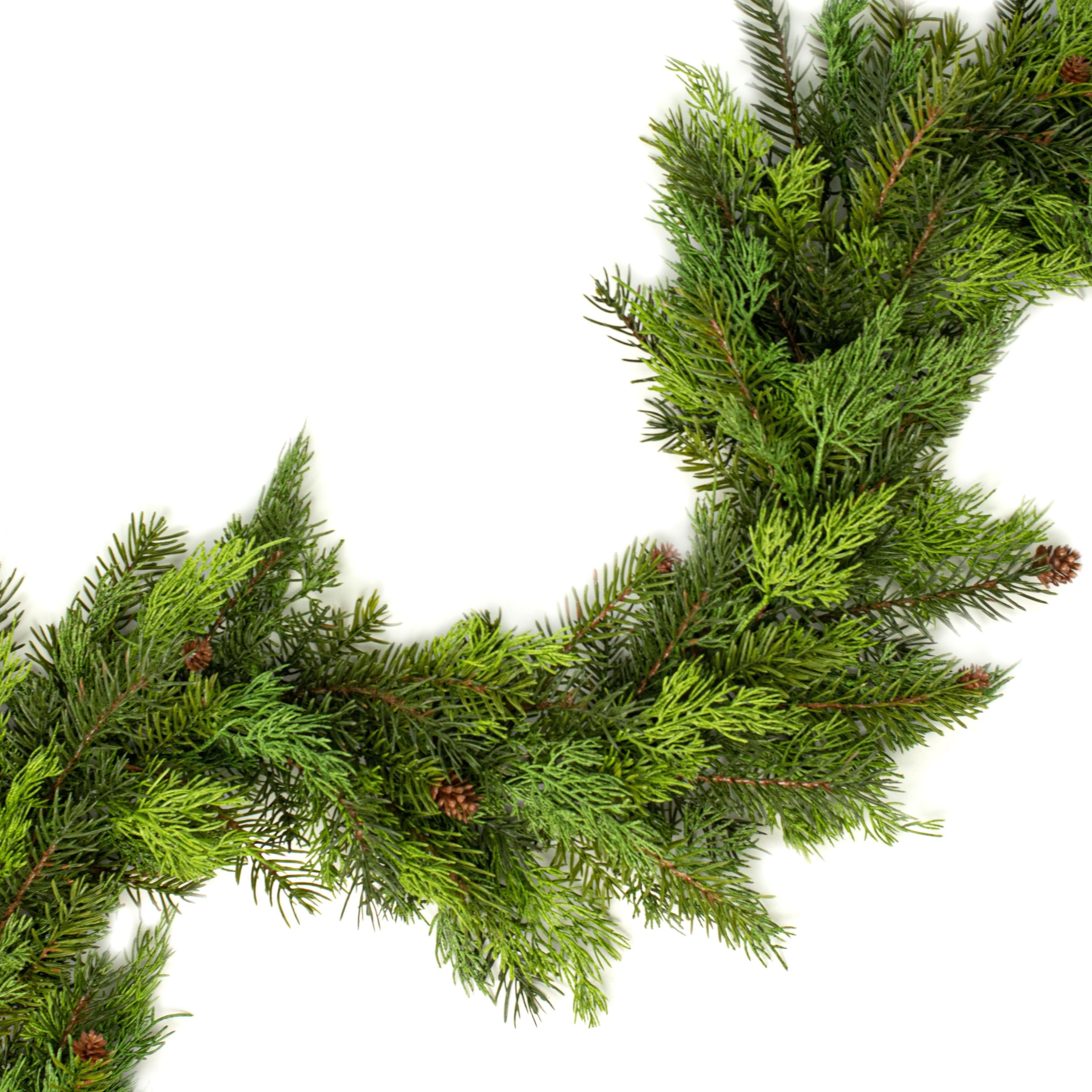 6' Pine Cedar Pinecone Garland Item Number: 83848GA6