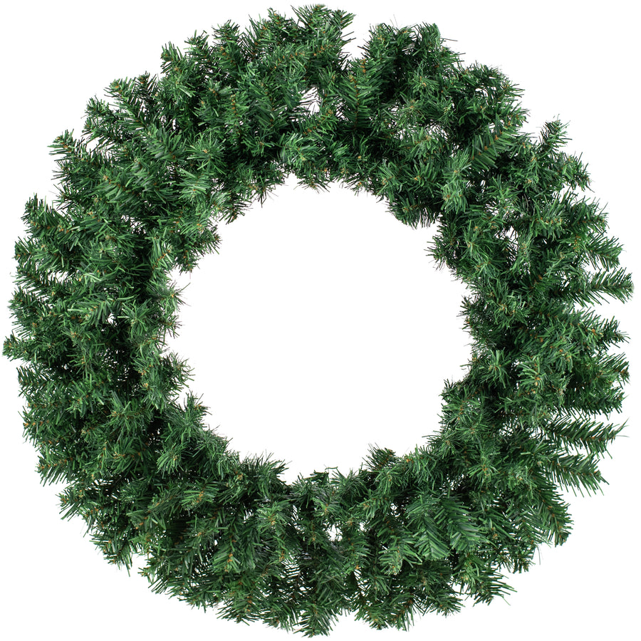 30" Pine PVC Wreath: Two-Tone Green (280 Tips) Item Number: XX962409