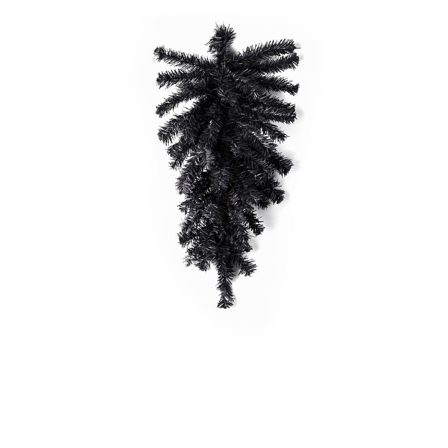 24" Pine Teardrop Swag: Black (55 Tips) Item Number: XX930102