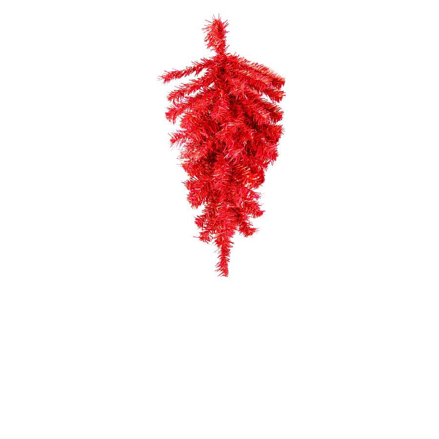 20" Pine Teardrop Swag: Red (45 Tips) Item Number: XX930424