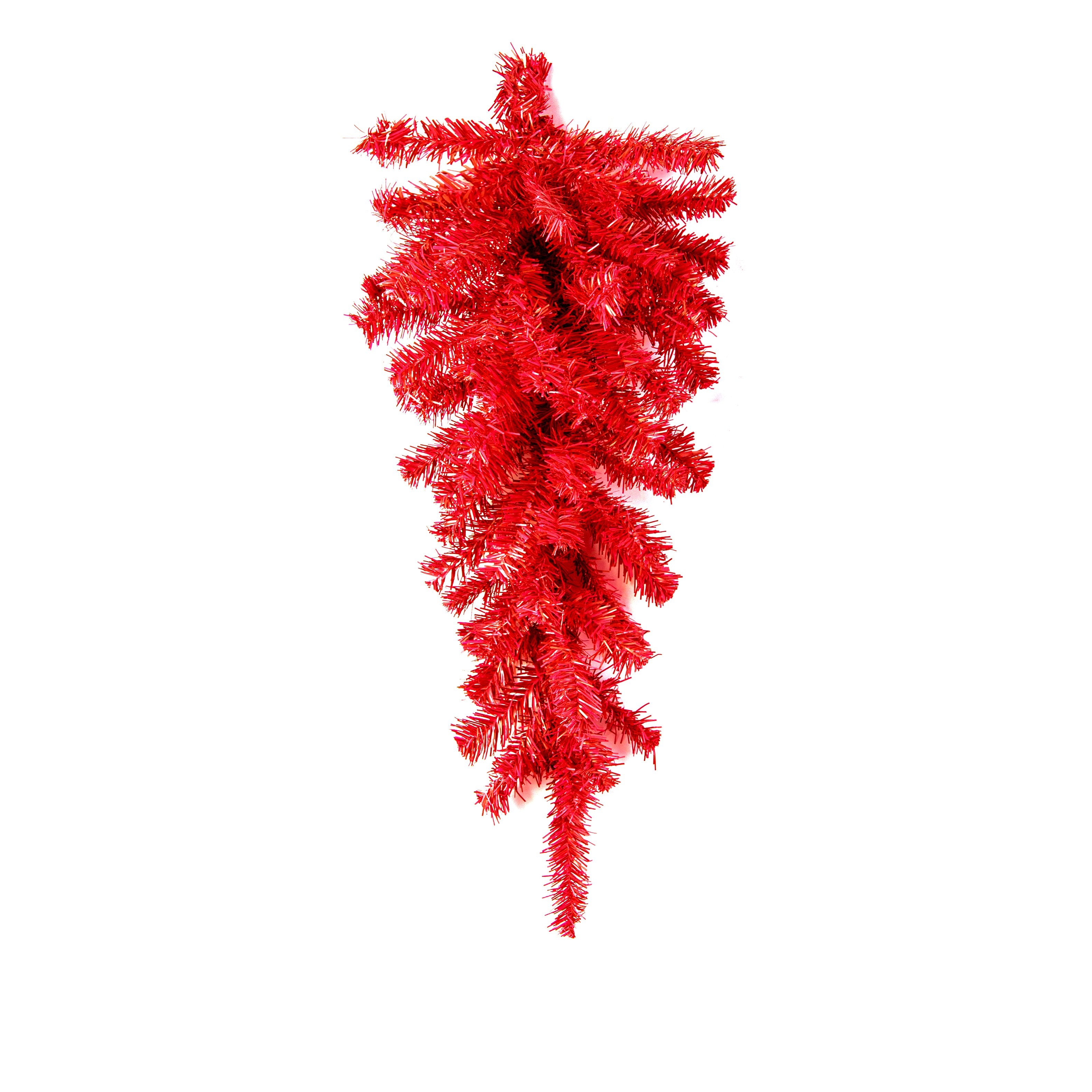 30" Pine Teardrop Swag: Red (70 Tips) Item Number: XX930624