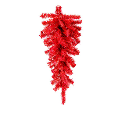 30" Pine Teardrop Swag: Red (70 Tips) Item Number: XX930624