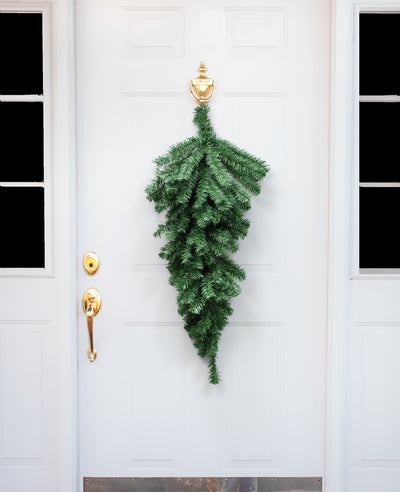 36" Pine Teardrop Swag: Two-Tone Green (90 Tips) Lifestyle Photo