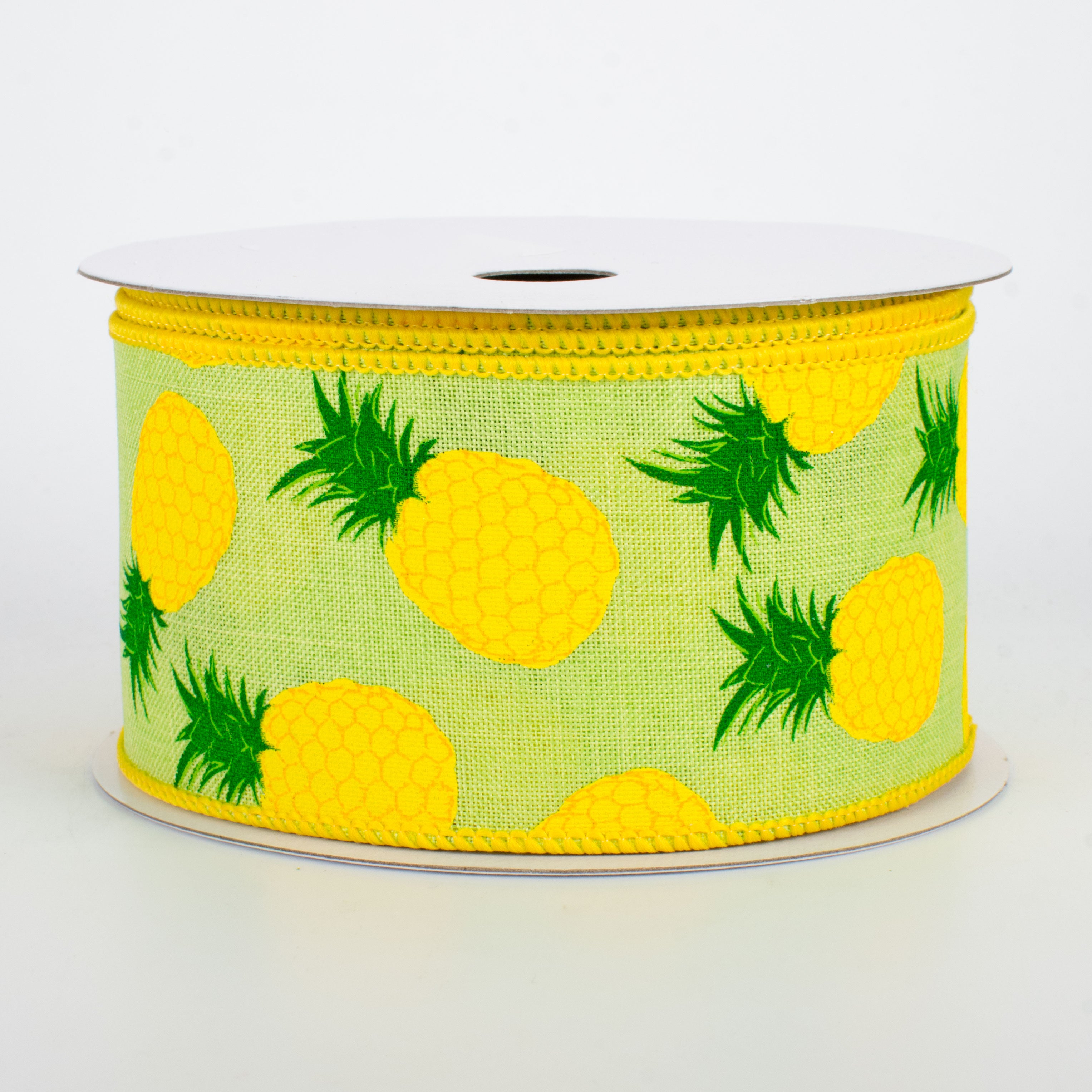 2.5" Pineapples Ribbon: Bright Green (10 Yards)