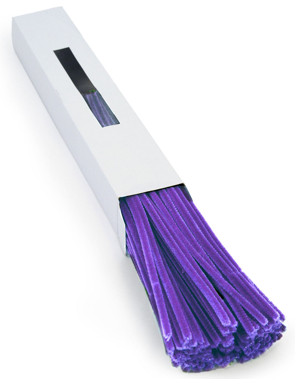 12" Pipe Cleaner Stems: 6mm Chenille Purple (100) Item Number: MA200123