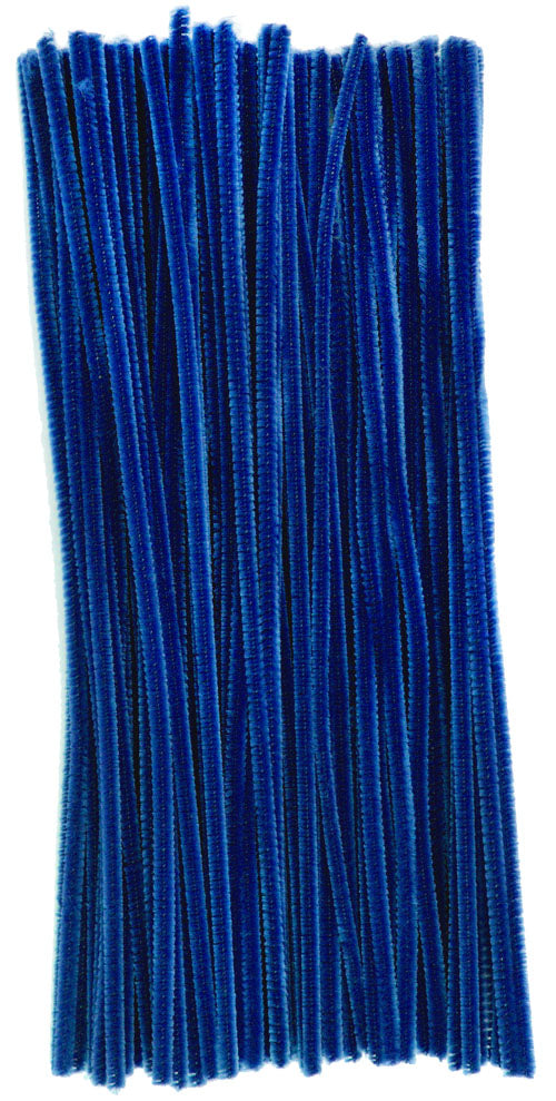 12" Pipe Cleaner Stems: 6mm Chenille Royal Blue (100) Lifestyle Photo