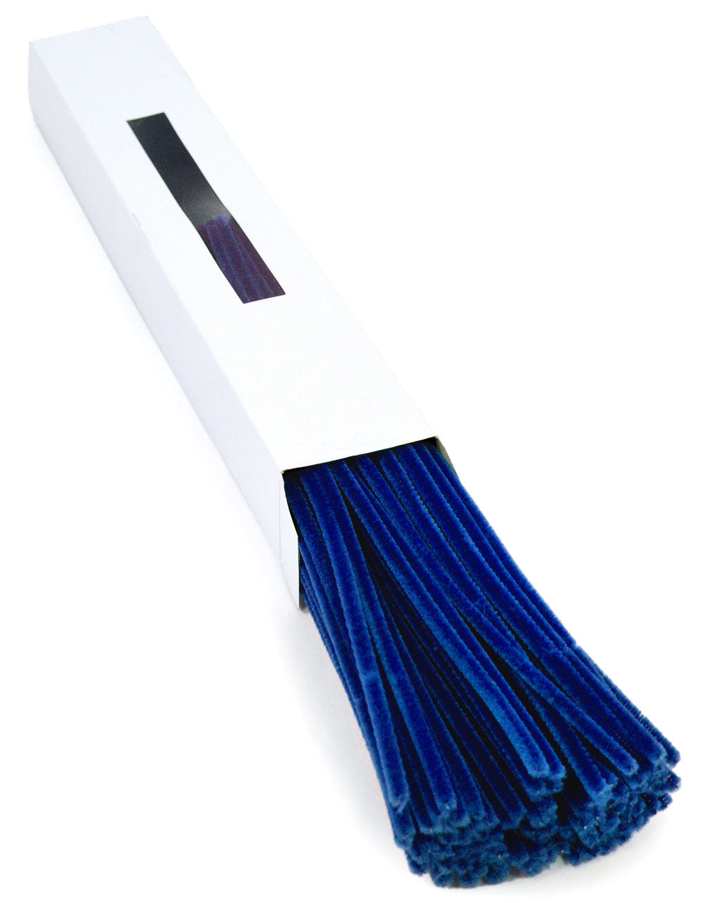 12" Pipe Cleaner Stems: 6mm Chenille Royal Blue (100) Item Number: MA200125