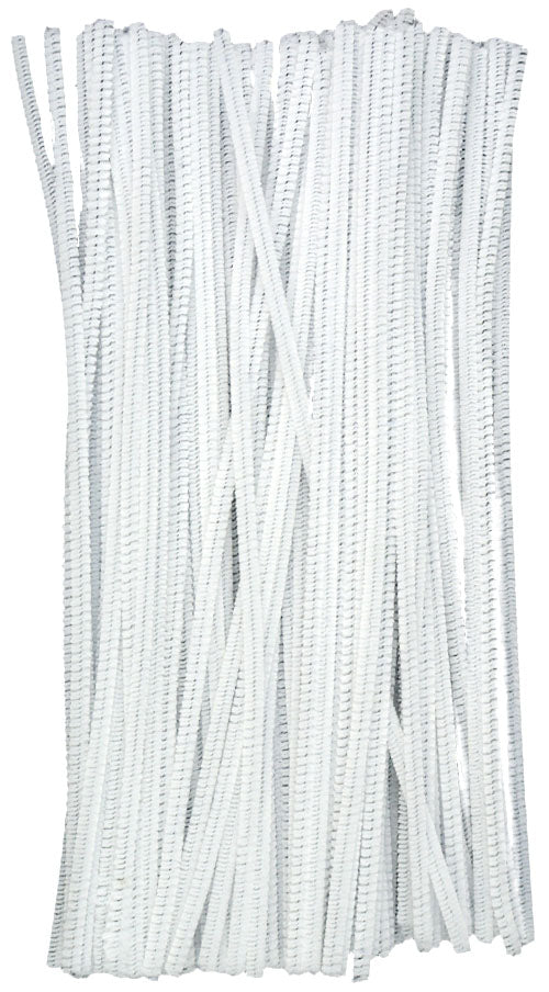 Tige de fil chenille cure pipe 0.6*30cm brillant argenté - Un grand marché Tige de fil chenille cure pipe 0.6*30cm brillant argenté - Un grand marché