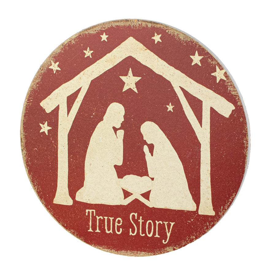 10" Wreath Insert: Nativity True Story
