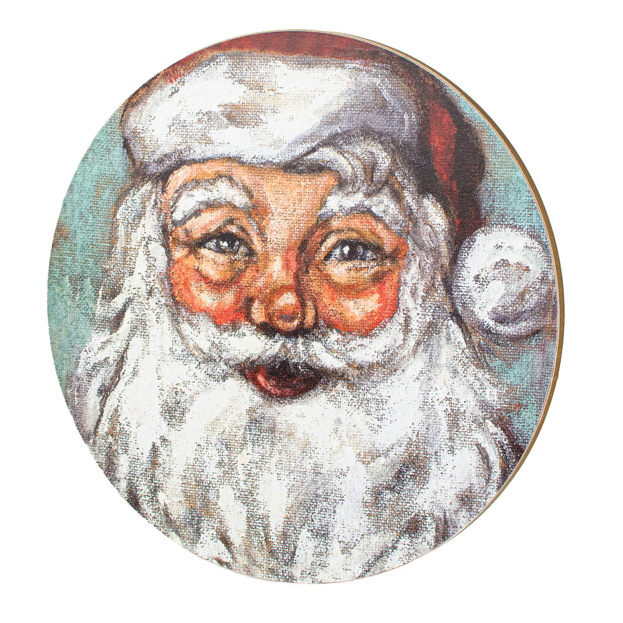 10" Wreath Insert: Smiling Santa