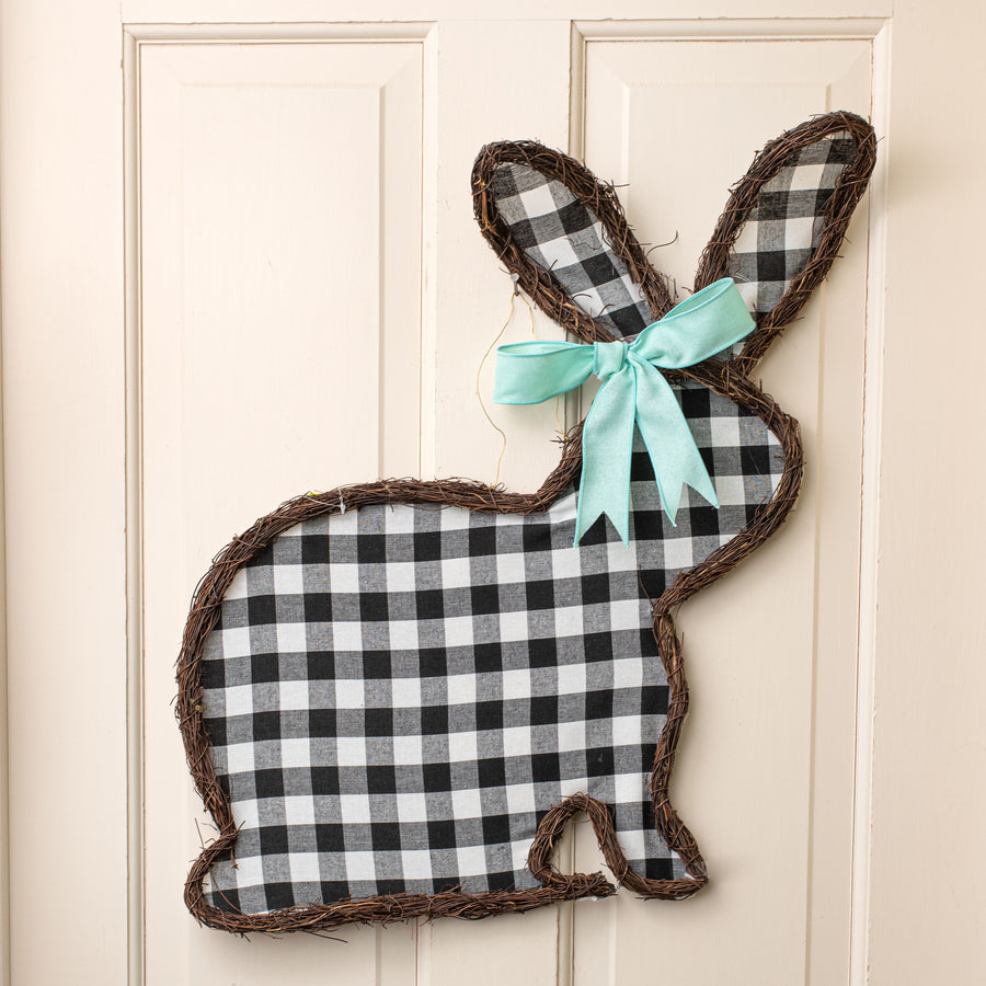 22" Plaid Bunny Grapevine Hanger Lifestyle Photo